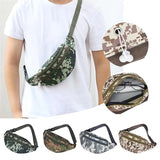 Camouflage Men Waist Pack Male Waist Belt Bags Durable Fanny Canvas