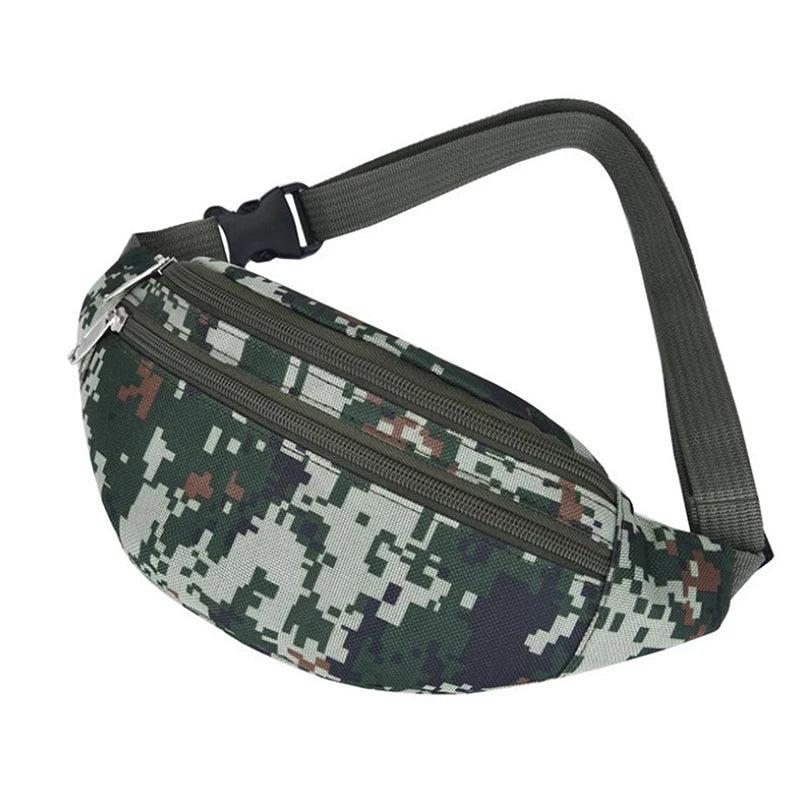 Camouflage Men Waist Pack Male Waist Belt Bags Durable Fanny Canvas