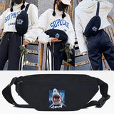 Rose Skull Print Waist Bag Outdoor Sports Unisex Fanny Pack