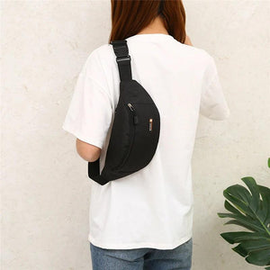 Unisex Chest Bag Close-fitting Sport Waist Bag Multifunction Pockets