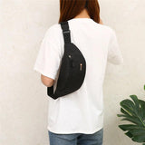 Unisex Chest Bag Close-fitting Sport Waist Bag Multifunction Pockets