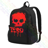 Zero Skateboard Blood Skull Backpack: Large Capacity Beach & Gym Bag