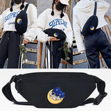 Moon Printing Waist Bags Wallet Casual Large Phone Belt Bag
