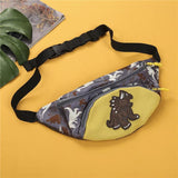 Kid Dinosaur Waist Bag Fanny Cartoon Chest Belt Money Pouch Baby Zipper Pack