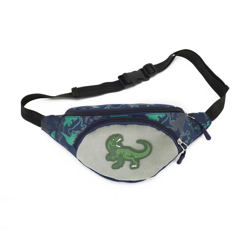 Kid Dinosaur Waist Bag Fanny Cartoon Chest Belt Money Pouch Baby Zipper Pack