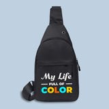 Men Shoulder Chest Bag Mobile Phone Organizer Fanny Pack Satchels Cross Bags