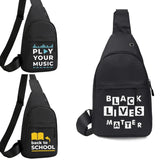 Men Shoulder Chest Bag Mobile Phone Organizer Fanny Pack Satchels Cross Bags