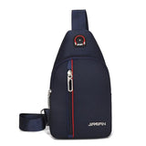 Men's Casual Chest Bag Waterproof Oxford Crossbody Shoulder Bag
