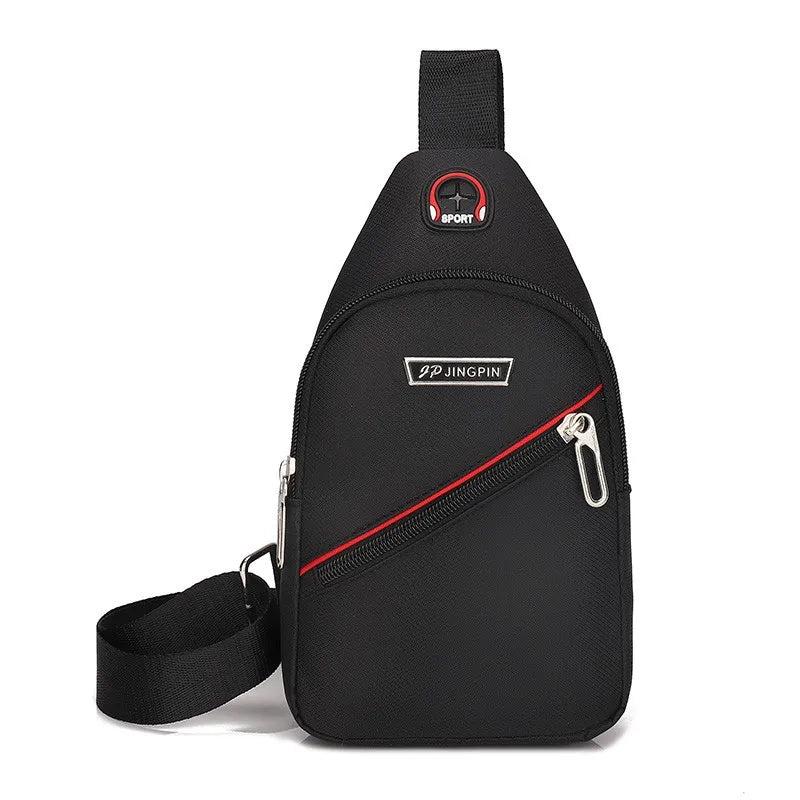 Men's Casual Chest Bag Waterproof Oxford Crossbody Shoulder Bag