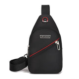 Men's Casual Chest Bag Waterproof Oxford Crossbody Shoulder Bag