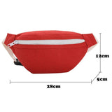 Children's Red Waist Bag for Kids Girl Boy Fanny Pack