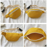 Children's Red Waist Bag for Kids Girl Boy Fanny Pack