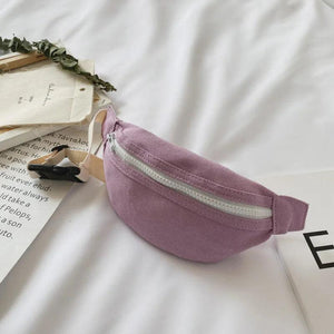 Children's Red Waist Bag for Kids Girl Boy Fanny Pack