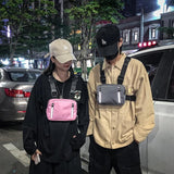 Streetwear Chest Bag Unisex Casual Vest Nylon Waist Pack 22x16x4cm