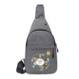 Men Chest pack Outdoor Sport Travel Canvas Waist bag Mobile Phone Pocket Organiz