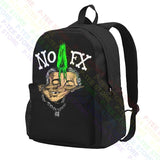 Nofx by Chris Shary Large Capacity Backpack Hot Shoe Bag
