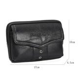 Men PU Leather Waist Packs Phone Pouch Bags Money Bags