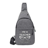 Men Leisure Bag Canvas Cross Body Waist bags Gym Chest Pack