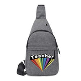 Men Leisure Bag Canvas Cross Body Waist bags Gym Chest Pack