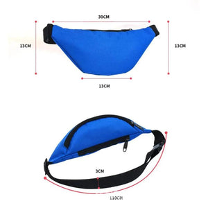 Unisex Running Sport Waist Bag Fanny Pack Travel Belt Zip Pouch Wallet