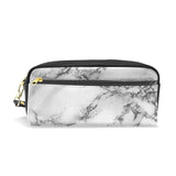 Marble Texture Pencil Case Stationery Pouch Bag Cosmetic Makeup Zipper Bag