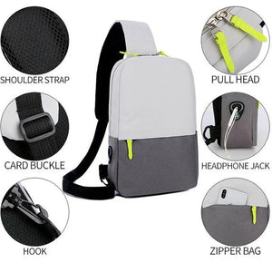 Men Chest Bag Casual Outdoor Oxford Single Shoulder Business Messenger Crossbody