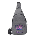 Men Canvas Chest Pack Backpack with Cross Chest Strap