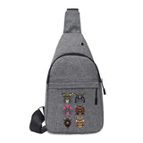 Chest Pack for Men Gym Sports Bag Monster Printing Women Waist Bag