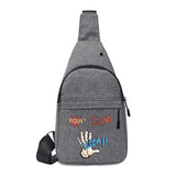 Canvas Chest pack for Men Shoulder Bags Girls Poch Mini Sling Bag Crossbody wall