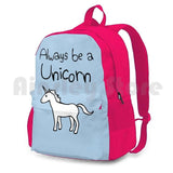 Always Be A Unicorn Outdoor Hiking Backpack Riding Climbing Sports Bag