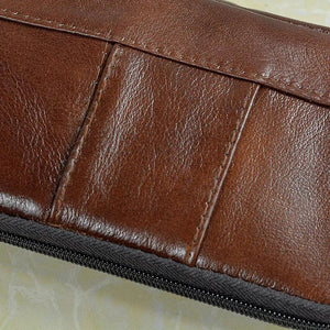 Men Leather Hip Bum Belt Bag Male Phone Pouch High Waist Boy Fanny Packs