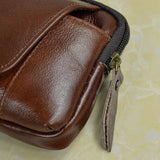 Men Leather Hip Bum Belt Bag Male Phone Pouch High Waist Boy Fanny Packs