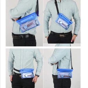 3 Layers PVC Transparent Waterproof Dry Shoulder Bag