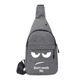 Canvas Crossbody Chest Pack Shoulder Bag