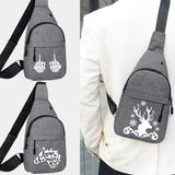 Canvas Crossbody Chest Pack Shoulder Bag