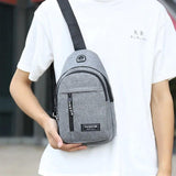 Waterproof Multifunction Men Chest Bag USB Charging Crossbody Pack