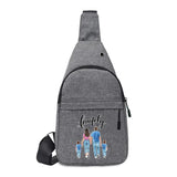 Unisex Canvas Casual Chest Pack Shoulder Clutch Cell Phone Waist Bag