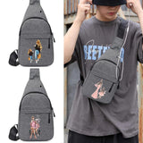 Unisex Canvas Casual Chest Pack Shoulder Clutch Cell Phone Waist Bag