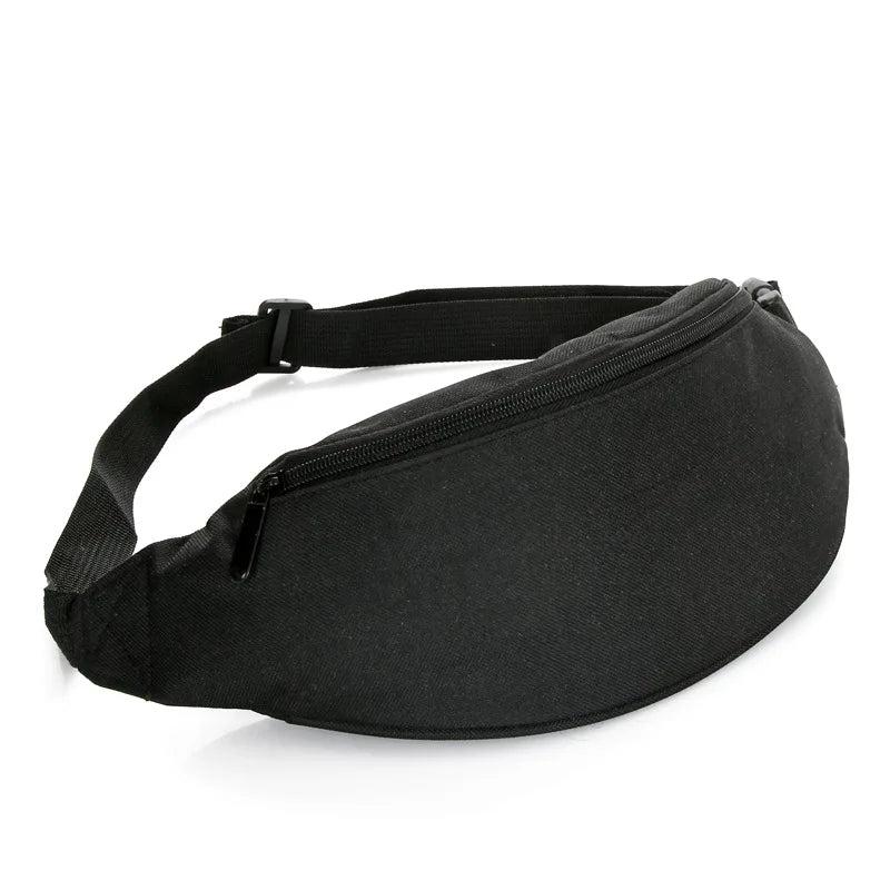 Canvas Waist Bag Fanny Pack for Women Men Purses Female Chest Belt Bag