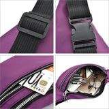 Waist Bag Women Three Zipper Pocket Men Chest Handbag Unisex Fanny Pack