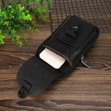 Men Canvas Waist Bag Classic Texture Casual Phone Purse Travel Belt Pouch