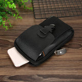 Men Canvas Waist Bag Classic Texture Casual Phone Purse Travel Belt Pouch