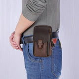 Men Canvas Waist Bag Classic Texture Casual Phone Purse Travel Belt Pouch