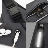 Waterproof Man Waist Bag Chest Pack Sports Crossbody Bag