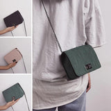 Small Square Chain Messenger Bag Tote Handbag