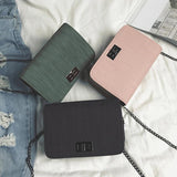 Small Square Chain Messenger Bag Tote Handbag