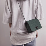 Small Square Chain Messenger Bag Tote Handbag