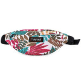 Men's Printed Waist Bag Street Sports Belt Bag Messenger Bag