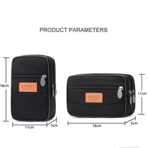 Men's Canvas Waist Bag Bum Belt Pack Casual Wearable Fanny Men