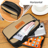 Men's Canvas Waist Bag Bum Belt Pack Casual Wearable Fanny Men